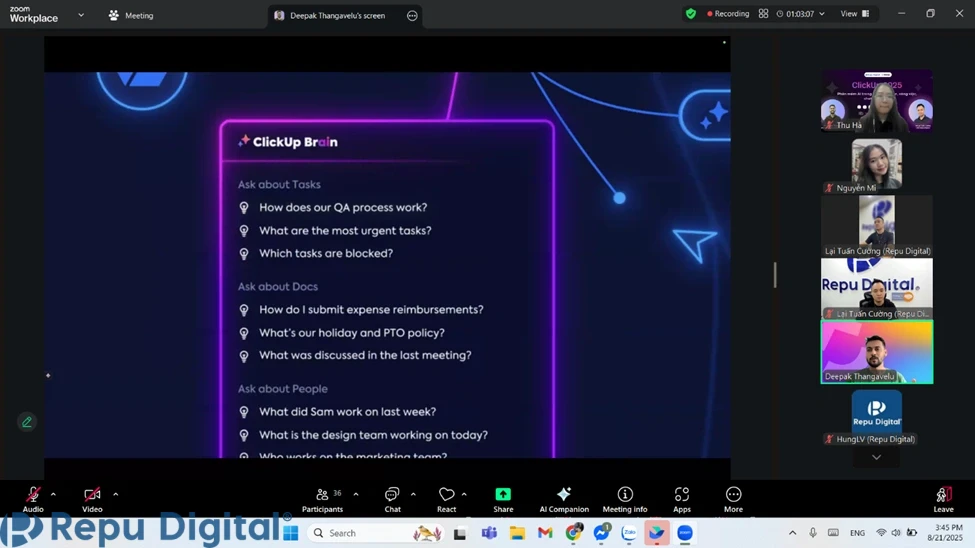 ClickUp 2025: Phần mềm AI trong Quản lý dự án, công việc, chat, doc, OKR